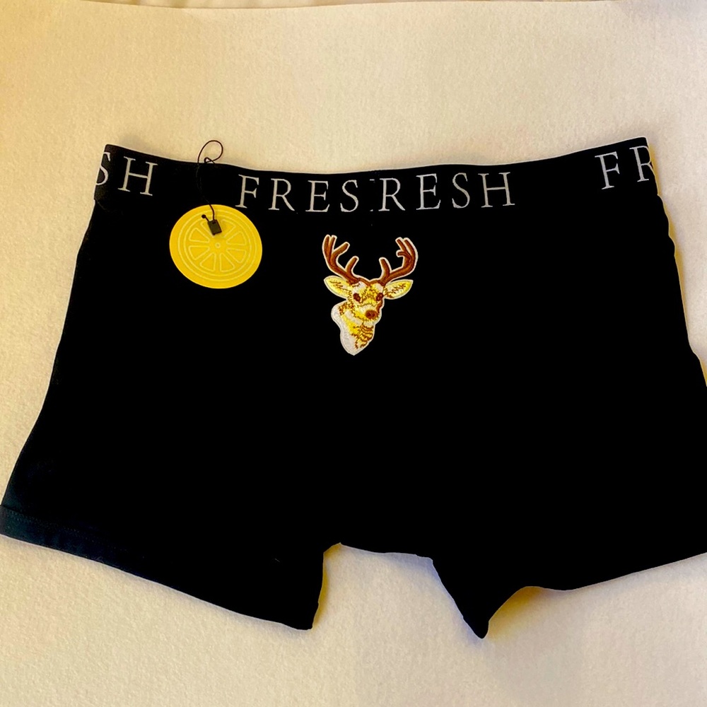 Oh deer! Hunter’s Black Boxer Briefs Fresh L - Perfect for any deer friend.